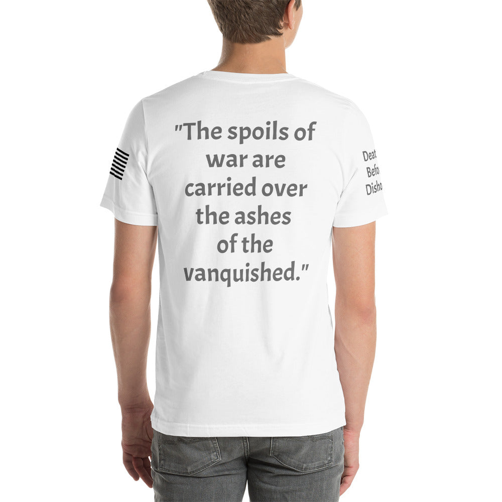 Spoils of War Death Before Dishonor Point Unbroken Short-Sleeve Unisex T-Shirt