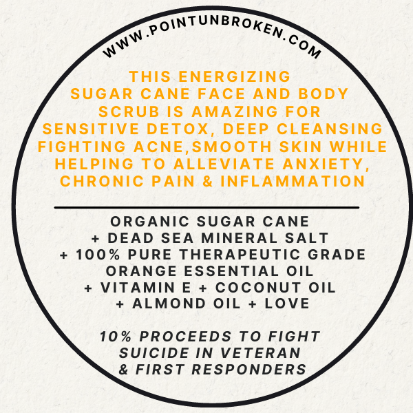 Energizing Orange Essential Oil Sugar Body & Face Scrub