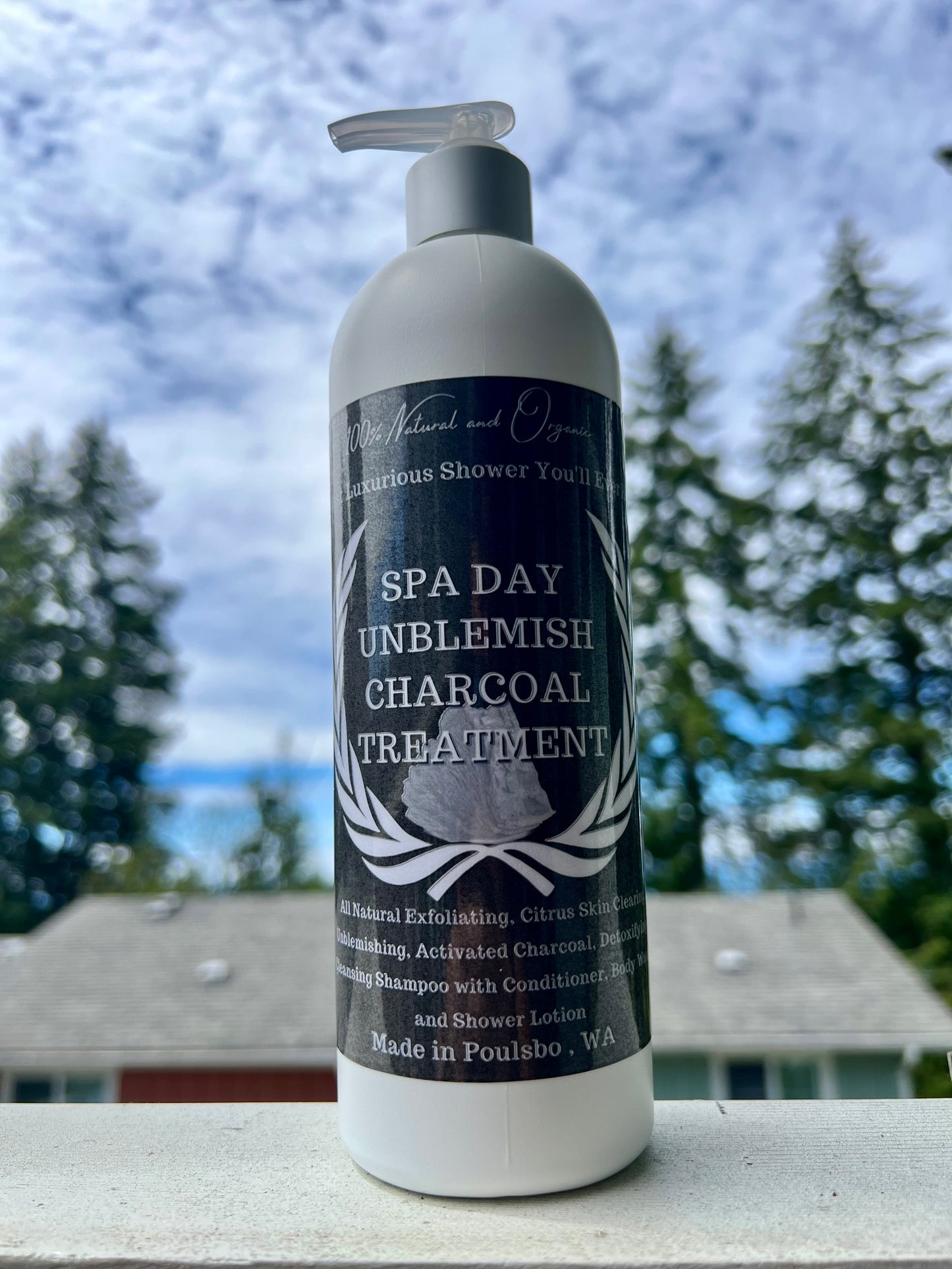 Spa Day Unblemish Charcoal Treatment Shower Lotion