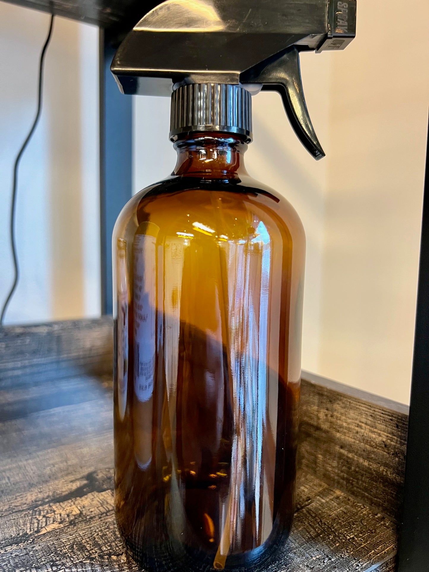 Amber Glass Spray Bottle, 16 OZ 
