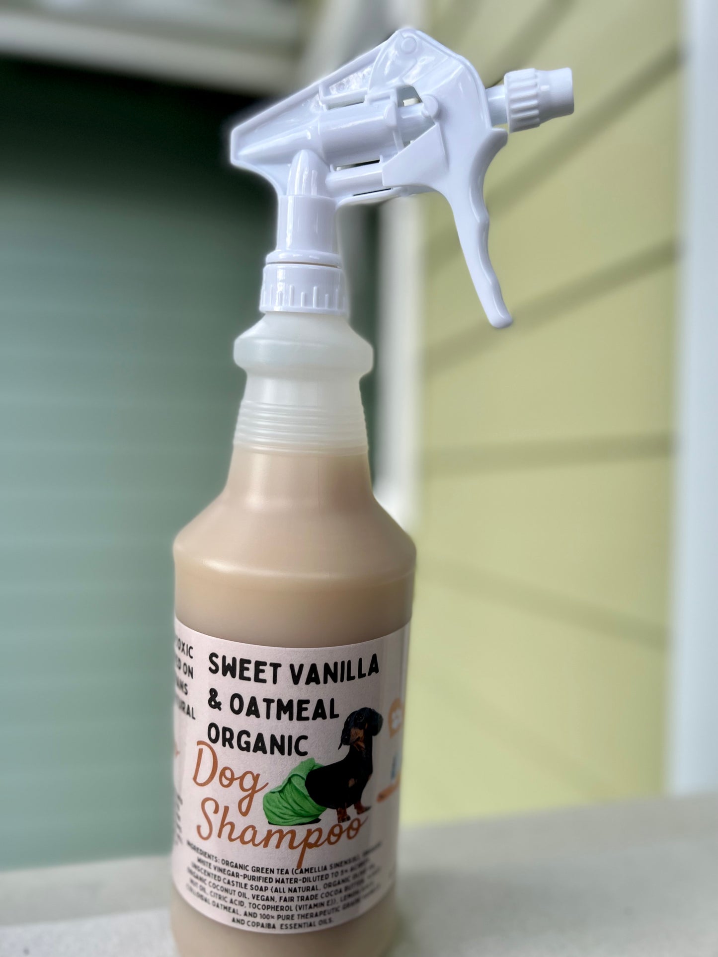 Sweet Vanilla & Oatmeal Organic Dog Shampoo