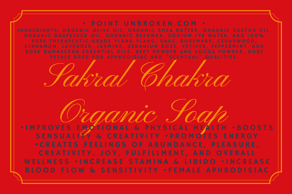 Sexual Sakral Chakra Organic Soap