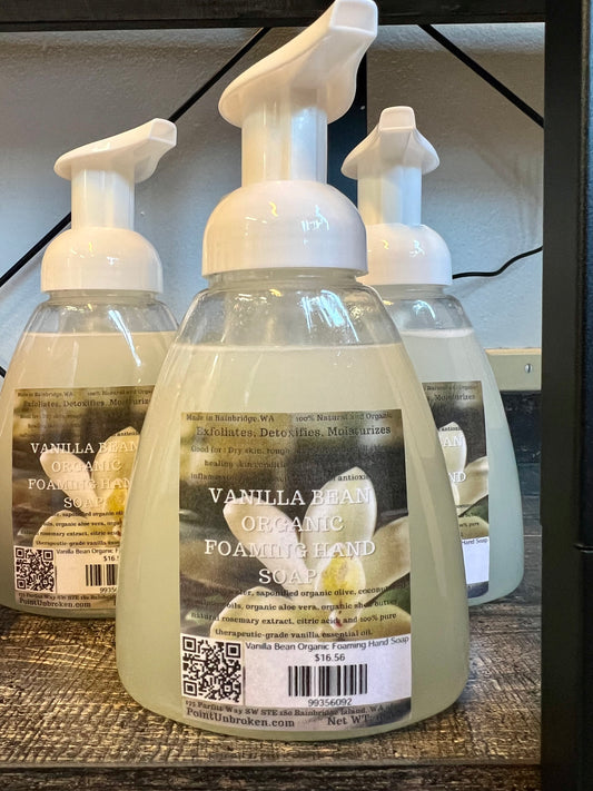 Vanilla Bean Organic Foaming Hand Soap