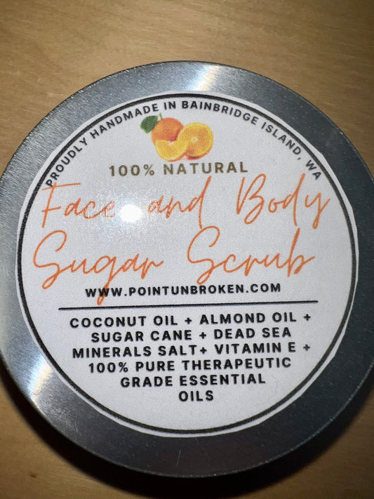 Energizing Orange Essential Oil Sugar Body & Face Scrub