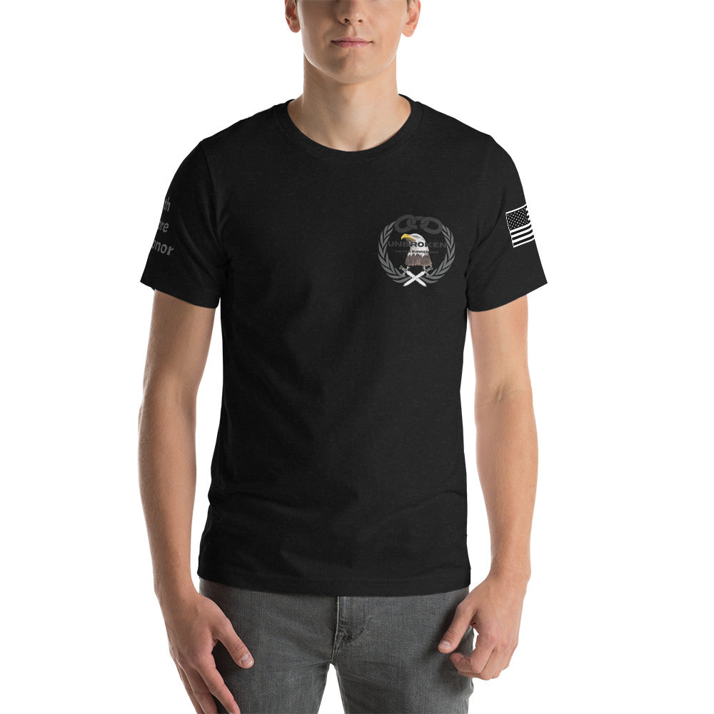 Spoils of War Death Before Dishonor Point Unbroken Short-Sleeve Unisex T-Shirt